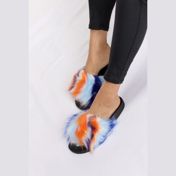 New Plush Open-Toe Sandals - Picture 4 of 8